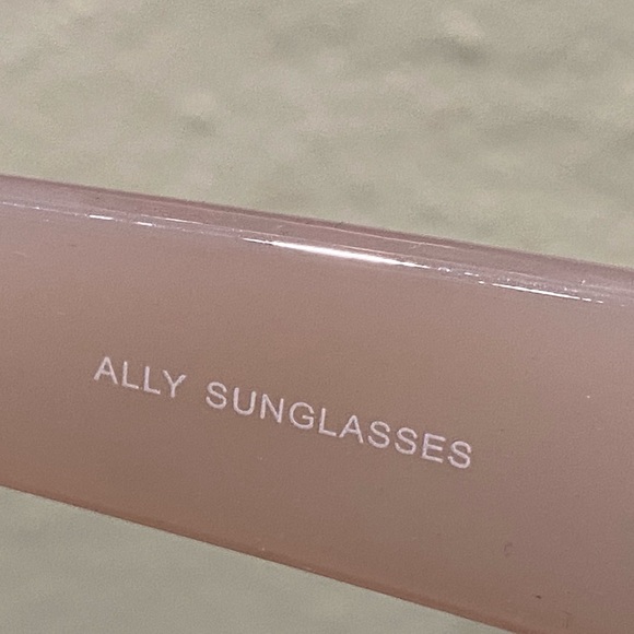 Pink Rectangle Sunglasses - Picture 3 of 3